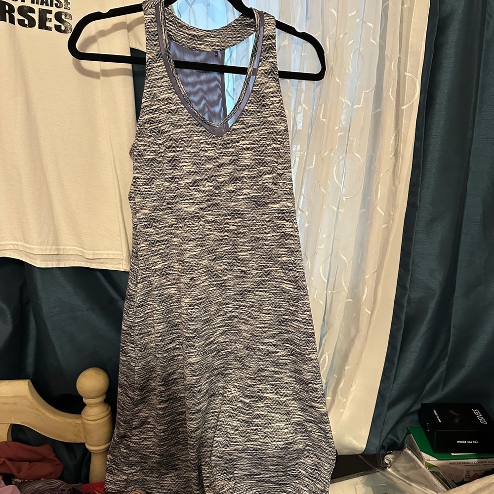 MPG Monochrome Zigzag Fabric Athletic Dress - Picture 2 of 6